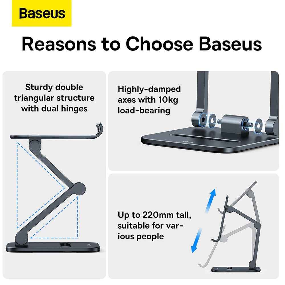 Baseus Desktop Biaxial Foldable Metal Stand For Phones