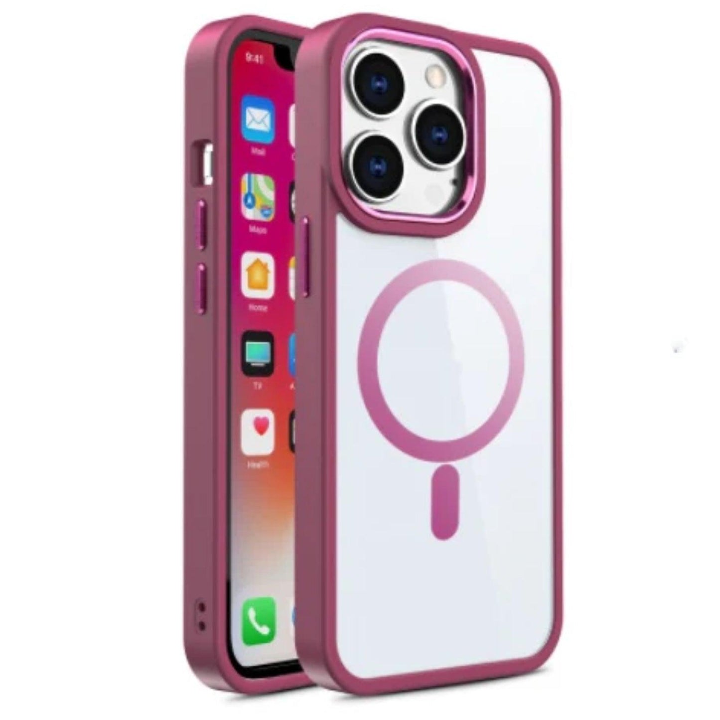 Magnetic Case Transparent Phone Case Protective Cover For iPhone 11, 12, 13, 14 - MyMobile