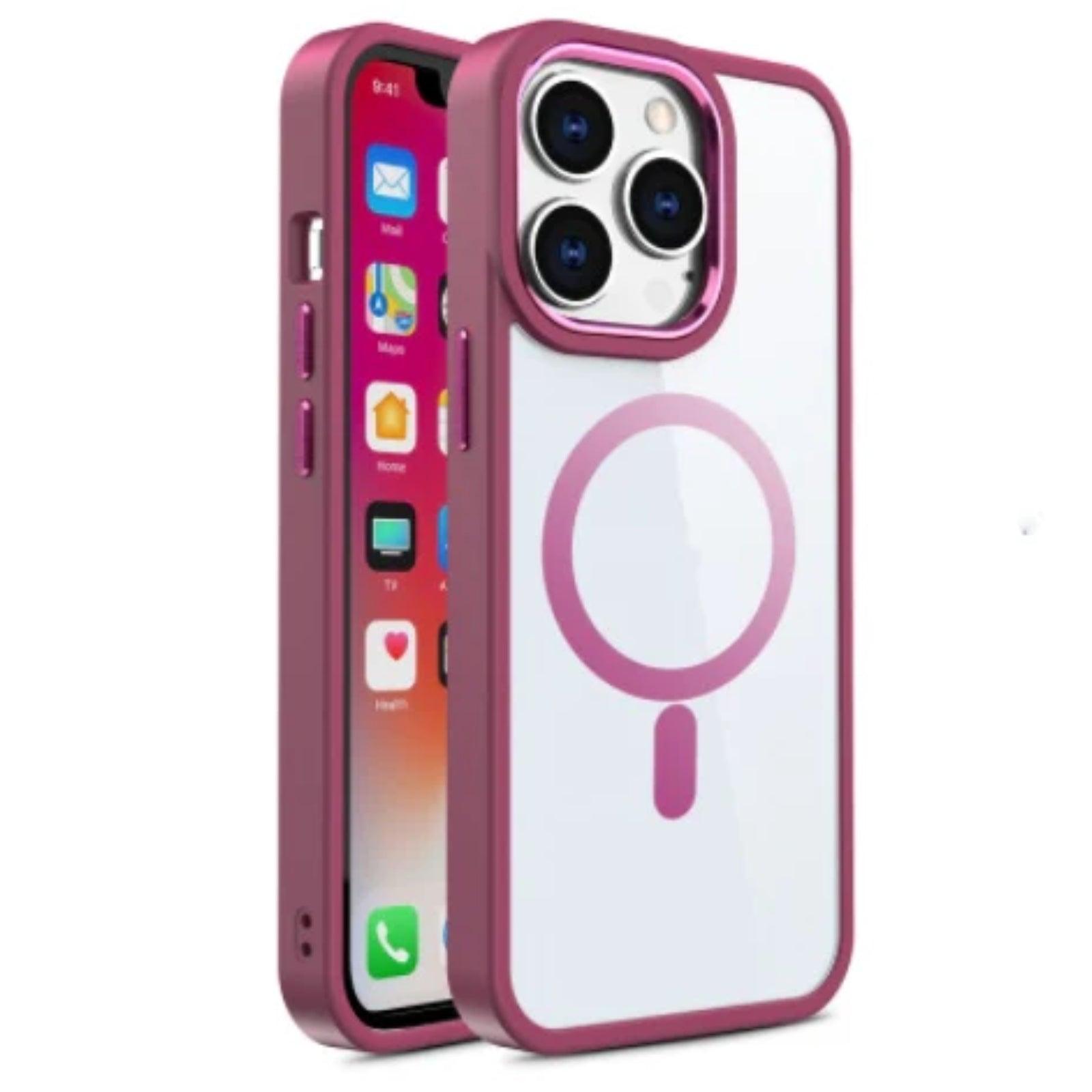 Magnetic Case Transparent Phone Case Protective Cover For iPhone 15 - MyMobile