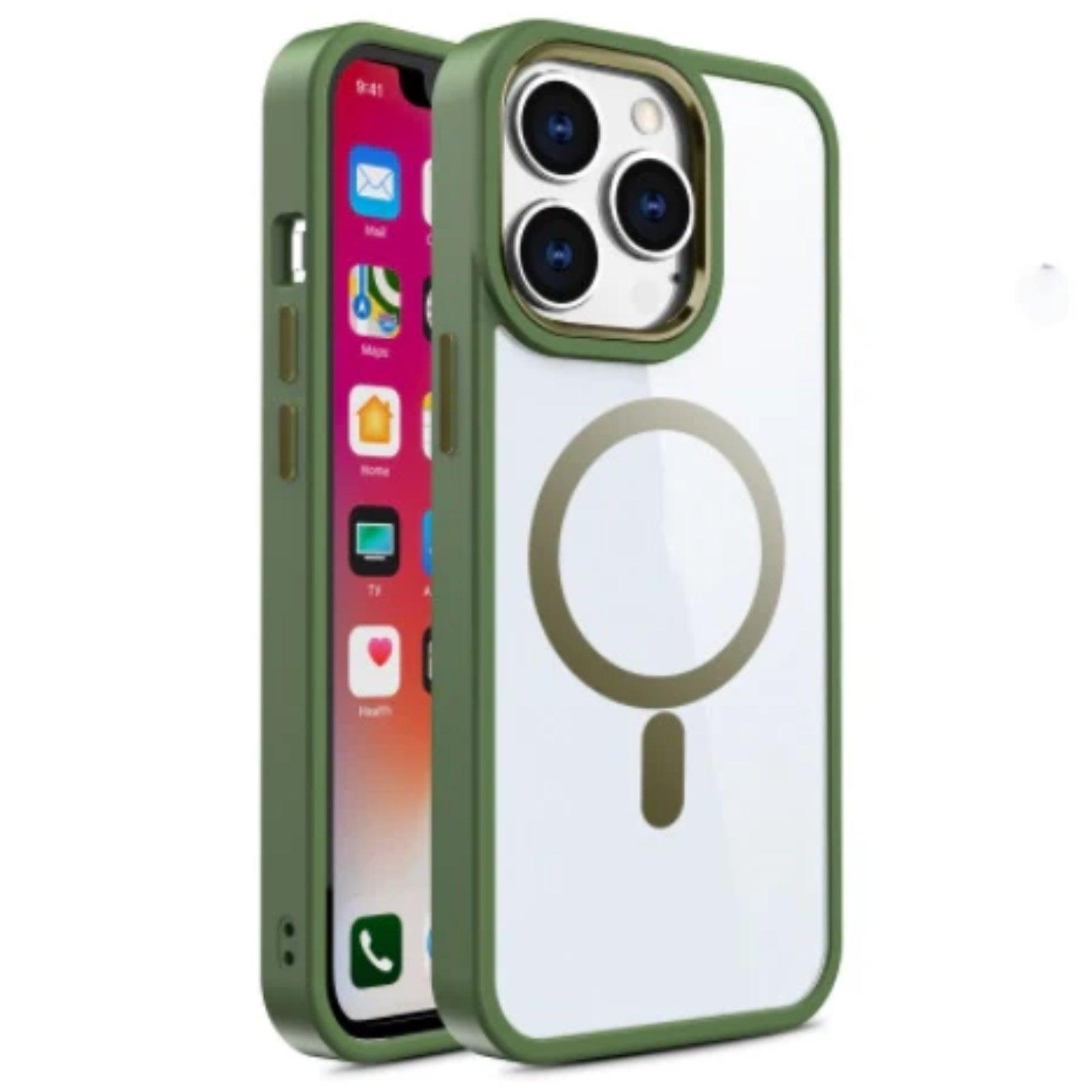 Magnetic Case Transparent Phone Case Protective Cover For iPhone 15 - MyMobile