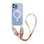 Magnetic One - piece Lanyard Crossbody Shoulder Transparent Phone Case For iPhone 15 - MyMobile