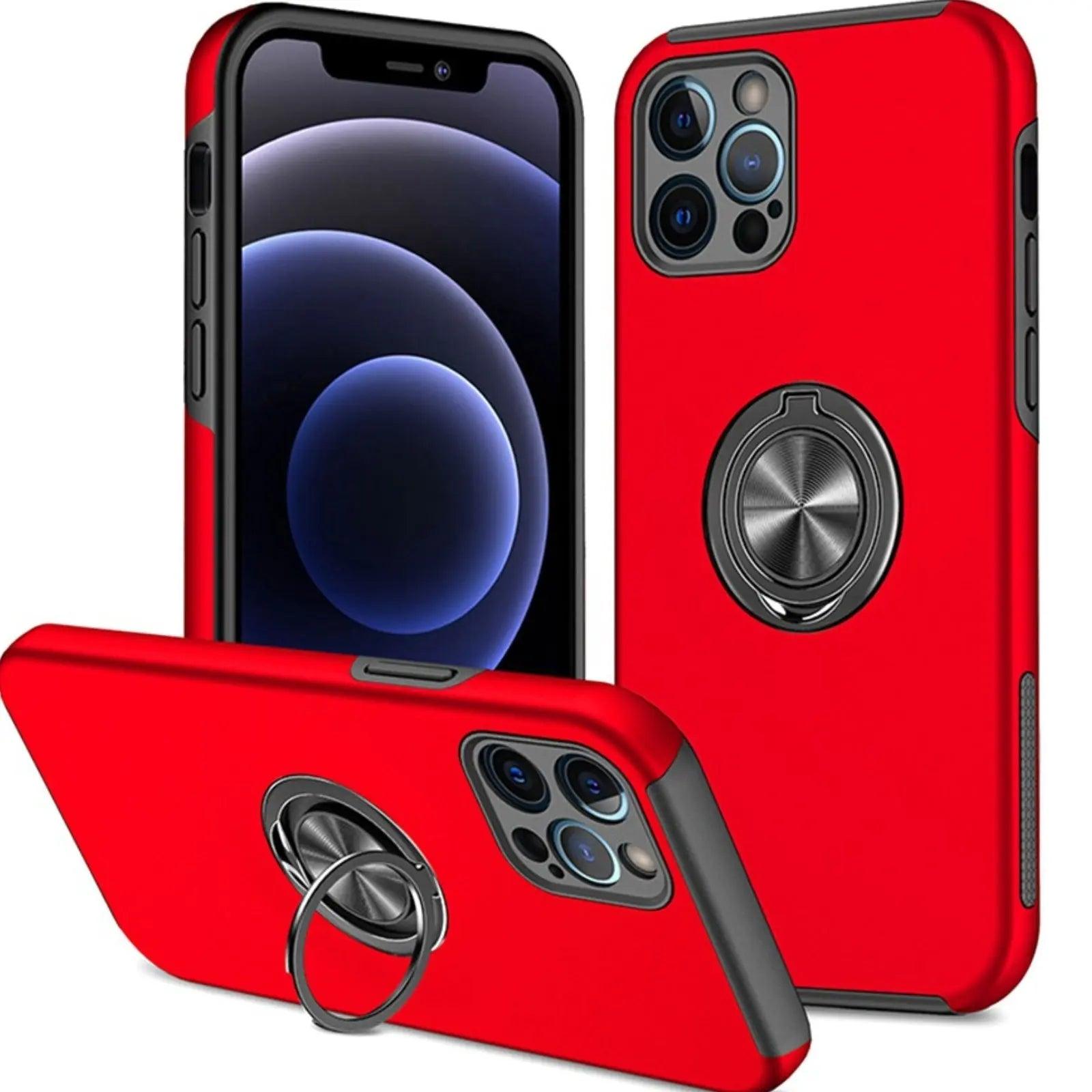 Magnetic Ring Holder Shockproof Cover Case For Iphone 14 Plus - MyMobile