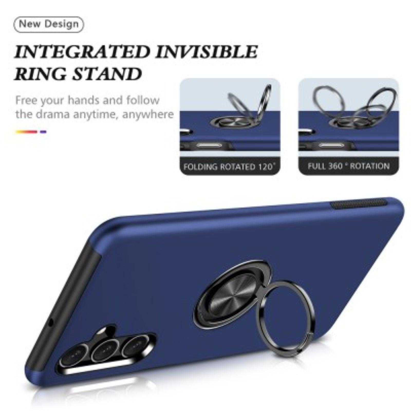 Magnetic Ring Holder Shockproof Cover Case for Samsung Galaxy A15 5G A156B - MyMobile