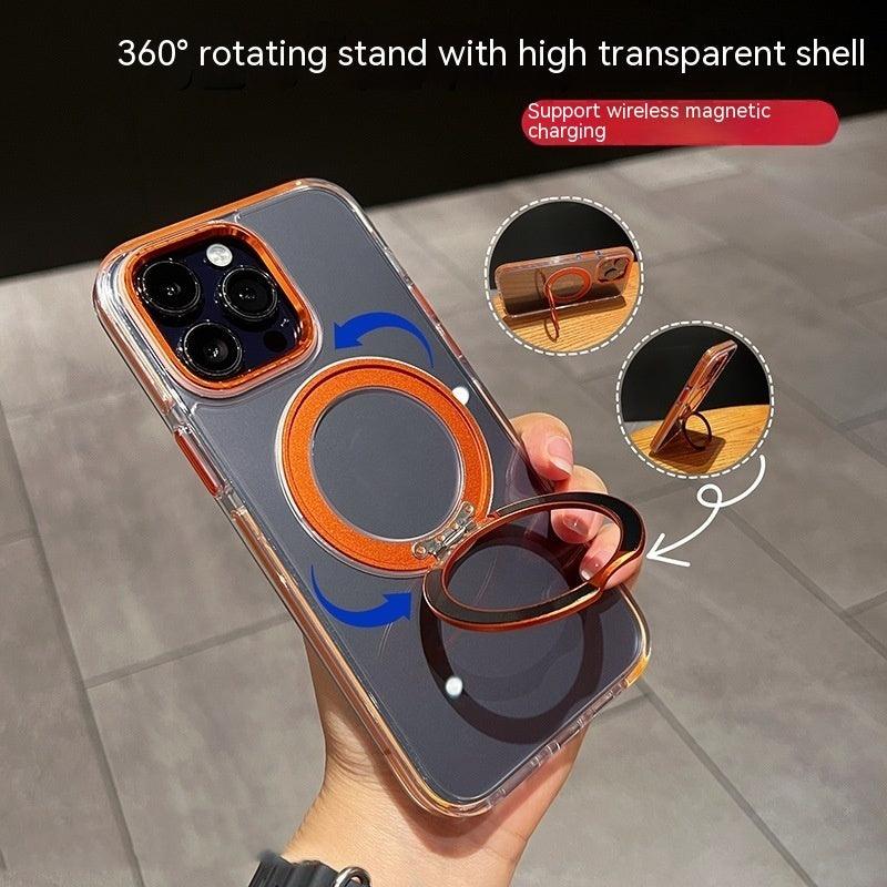 Magnetic Rotating Bracket Colorful Two - in - one New Phone Case For iPhone 12, 13, 14, 15 - MyMobile