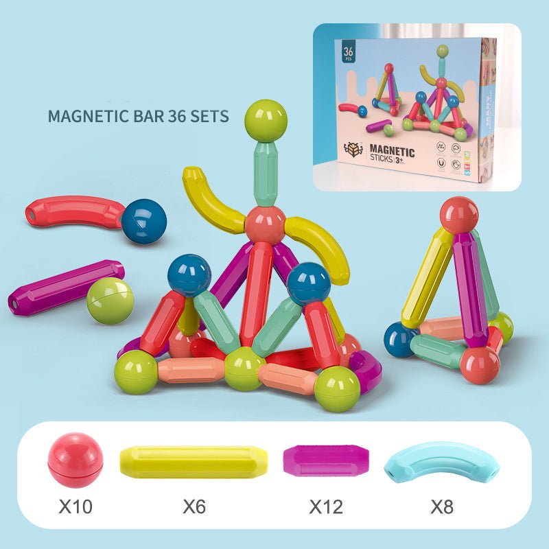 Magnetic Stick Building Blocks Game Magnets Children Set For Kids & Children - MyMobile