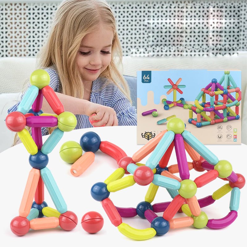 Magnetic Stick Building Blocks Game Magnets Children Set For Kids & Children - MyMobile