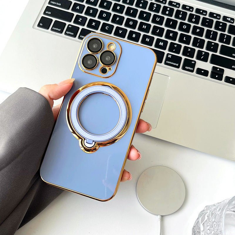 Magnetic Suction Rotating Stand Phone Case For iPhone 14 - MyMobile