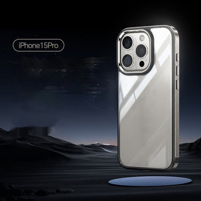 Magnetic Titanium Frame Invisible Airbag Phone Case For iPhone 15 - MyMobile