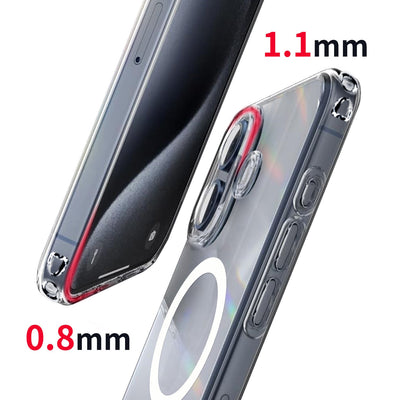 Magnetic Transparent Wireless Phone Case For iPhone 16 - MyMobile