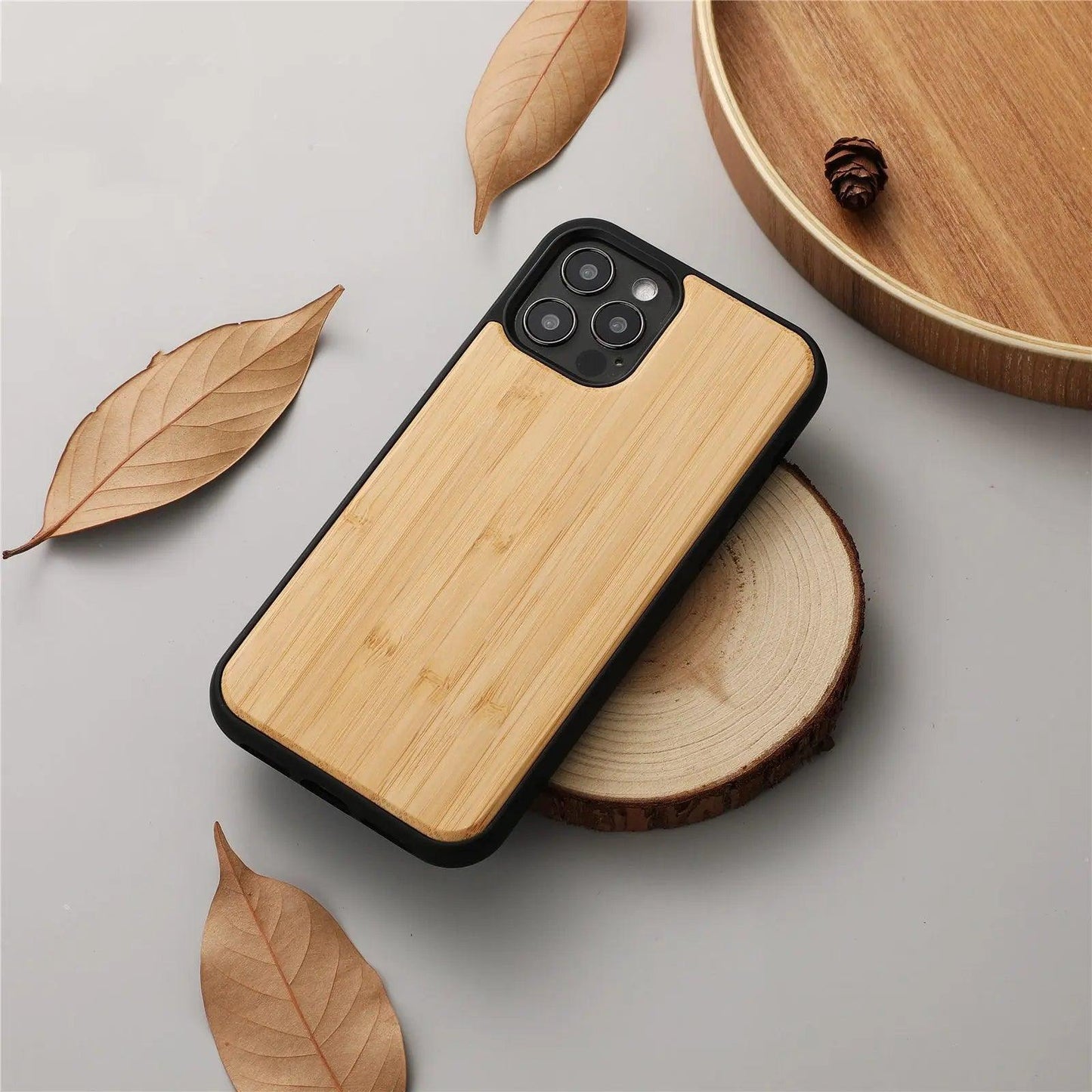 Magnetic Wooden Shatterproof Mobile Phone Case - MyMobile