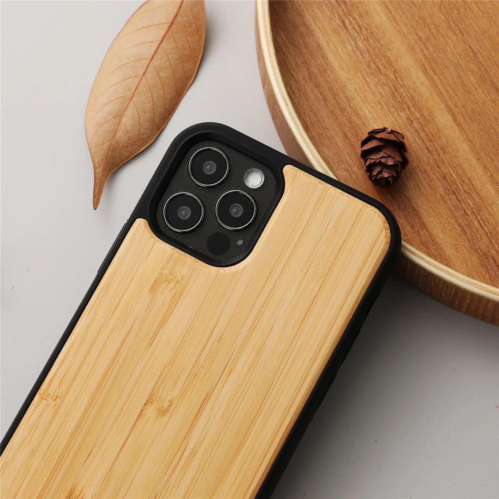 Magnetic Wooden Shatterproof Mobile Phone Case - MyMobile