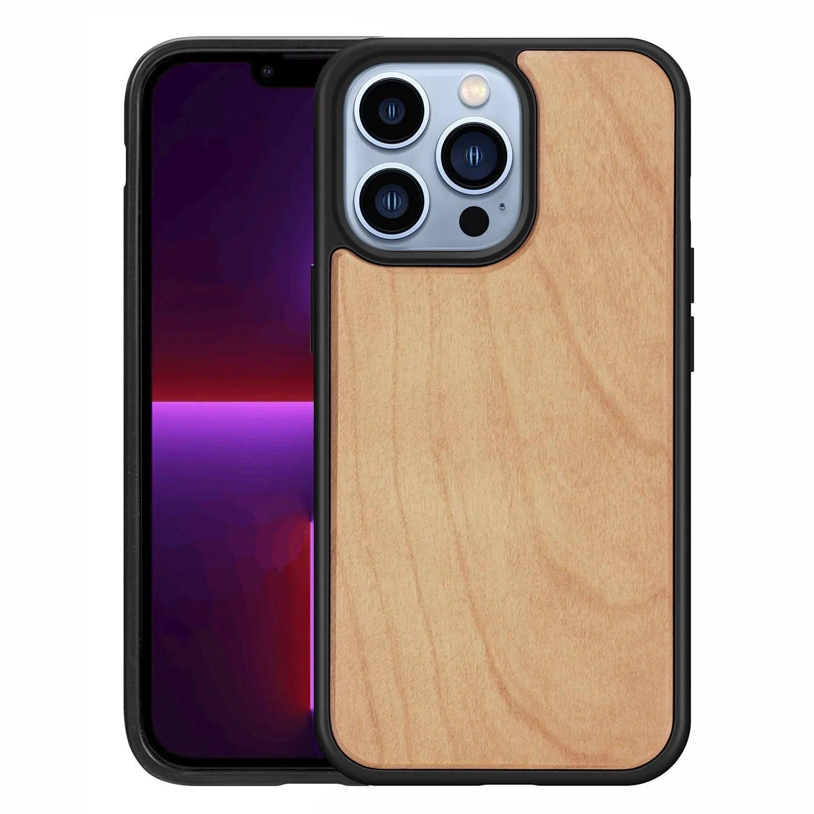 Magnetic Wooden Shatterproof Mobile Phone Case - MyMobile