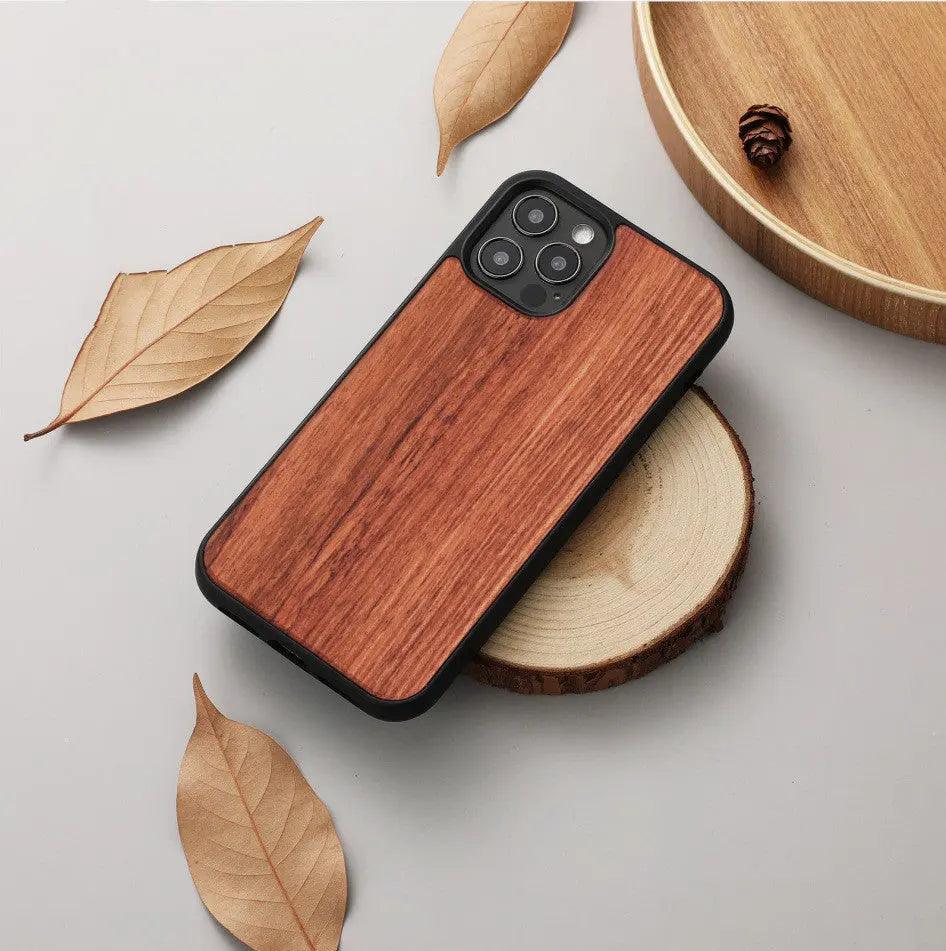 Magnetic Wooden Shatterproof Mobile Phone Case - MyMobile