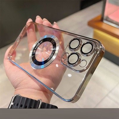 Magnifier Leakage Label Magnetic Suction Phone Case For iPhone 14 - MyMobile