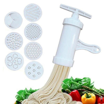 Manual Noodle Maker Press Pasta Maker Machine Crank Cutter Cookware With 5 Pressing Molds Making Spaghetti Kitchen Cooking Tools - MyMobile