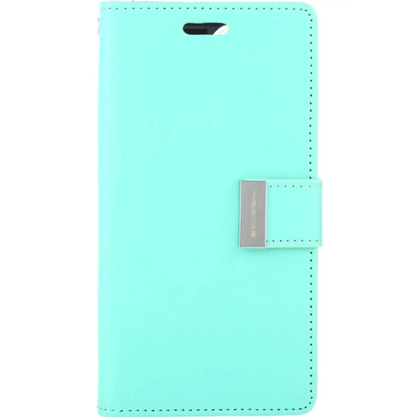 Mercury Rich Diary Case for iPhone 15 Plus Mint - MyMobile