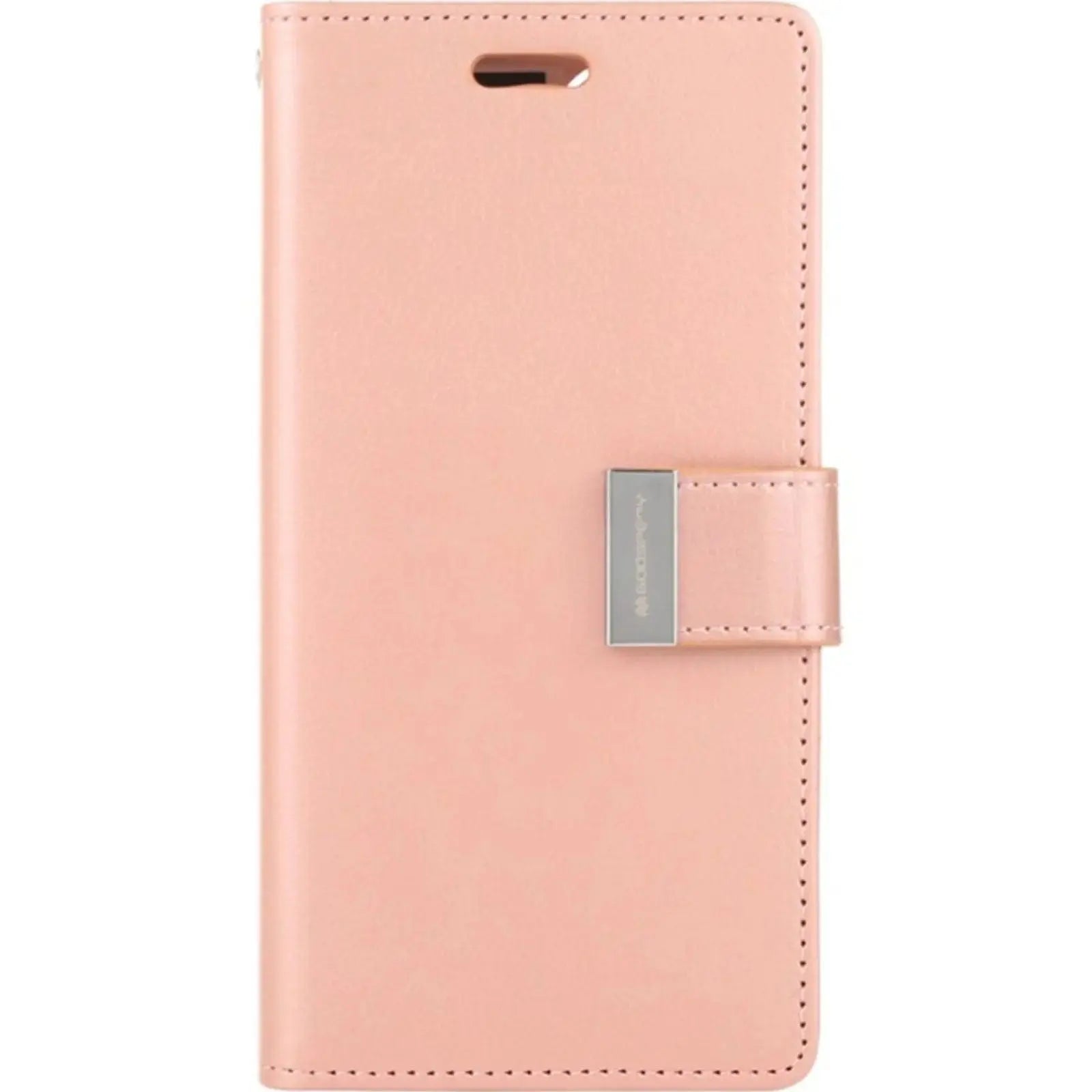 Mercury Rich Diary Case for iPhone 15 Plus Rose Gold - MyMobile