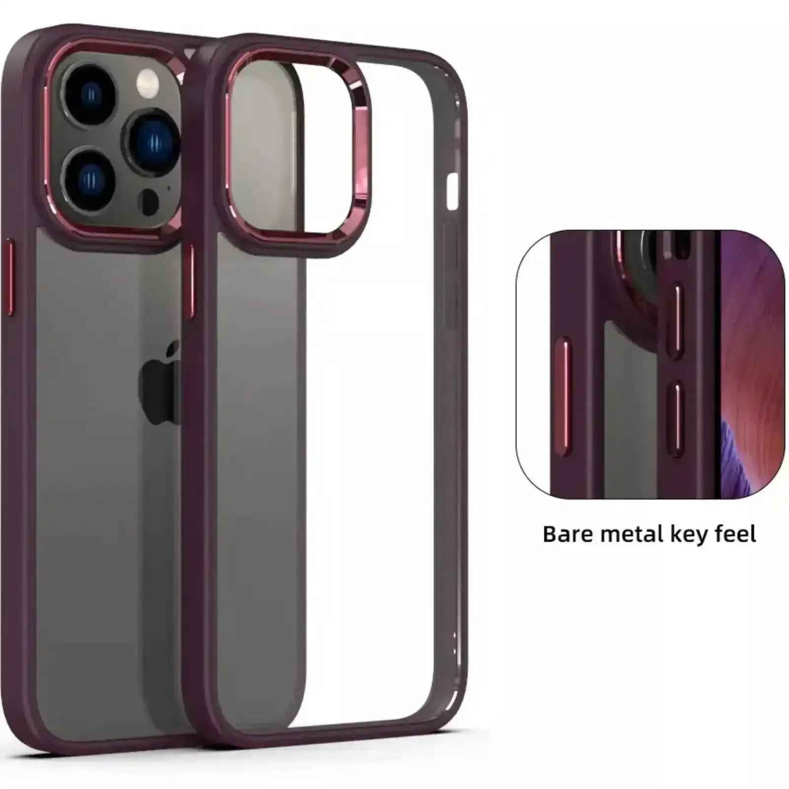 Metal Camera Lens Protection Shockproof Case for iPhone 15 Plus - MyMobile