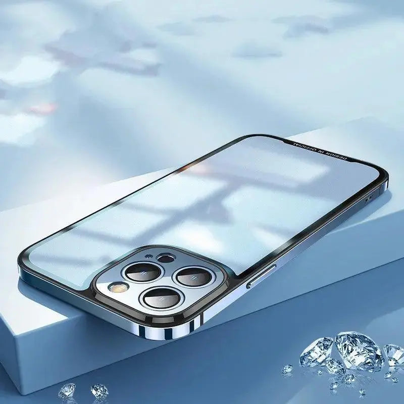 Metal Frame Frosted Mobile Phone Case - MyMobile