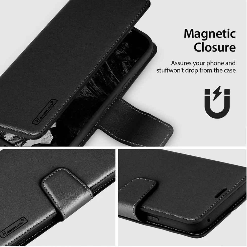 Hanman PU Flip Leather Wallet Case for Google Pixel 10 / 10 Pro