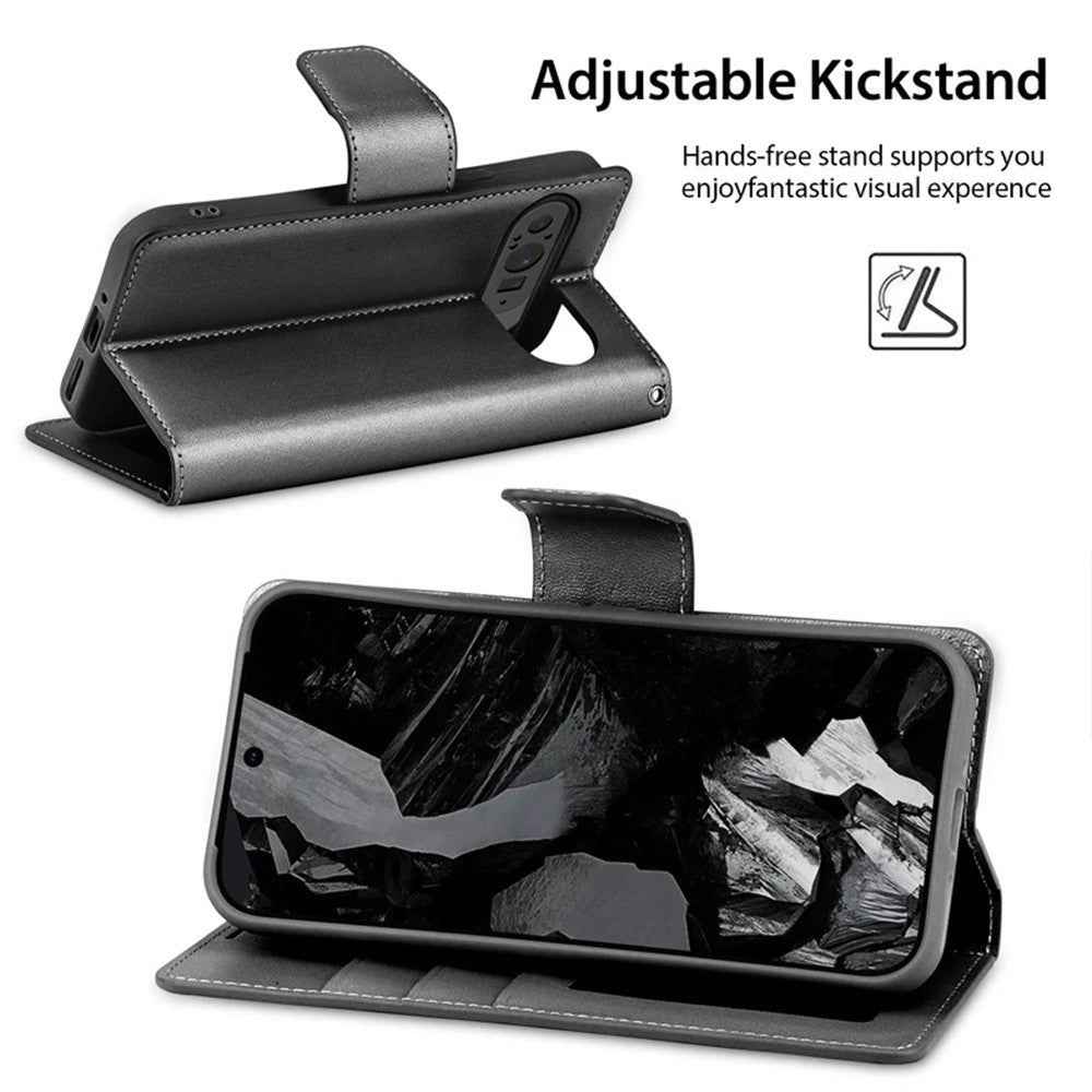 Hanman PU Flip Leather Wallet Case for Google Pixel 10 / 10 Pro