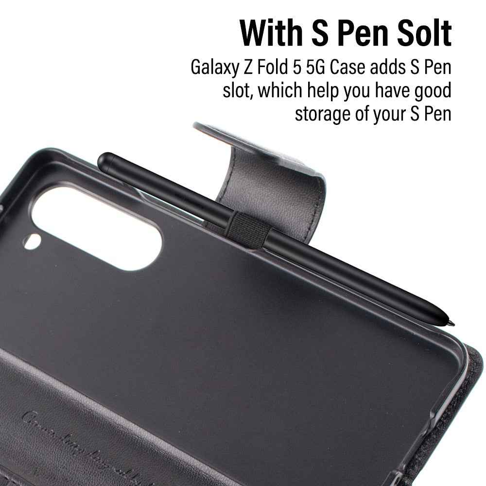 Hanman PU Flip Leather Wallet Case for Samsung Galaxy S25 FE