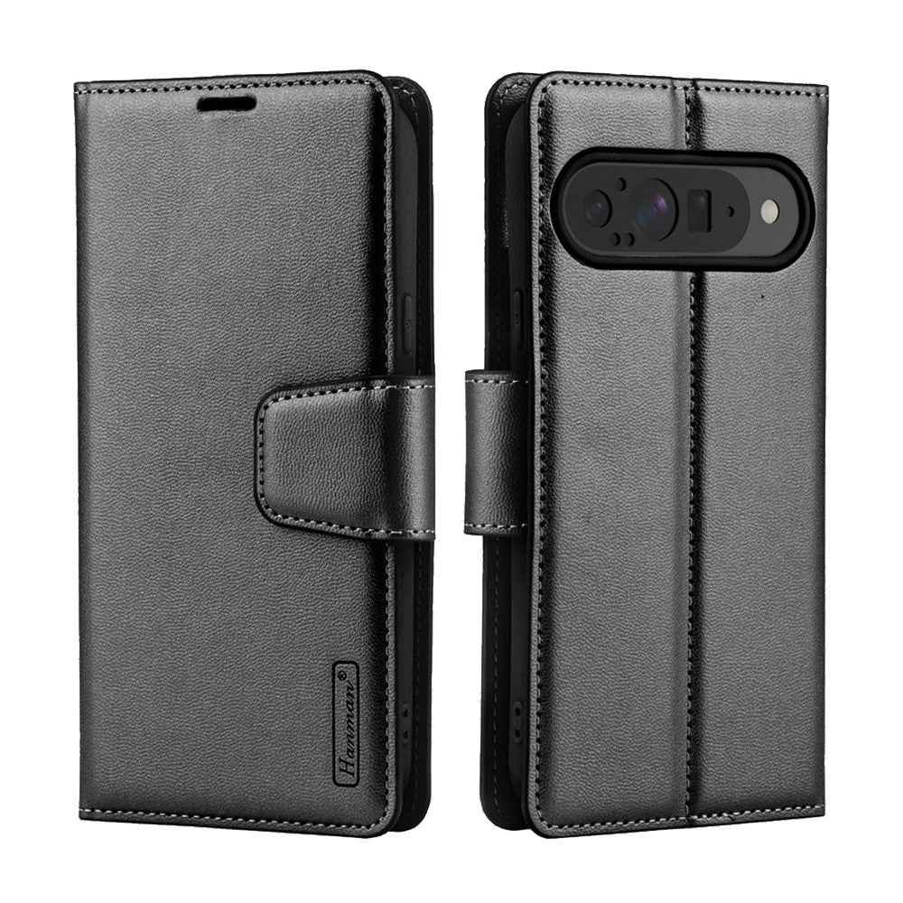 Hanman PU Flip Leather Wallet Case for Google Pixel 9 Pro XL