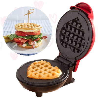 Mini Waffle Maker Waffle Home Children'S Breakfast Machine Portable Electric Baking Pan Light Food Machine - MyMobile