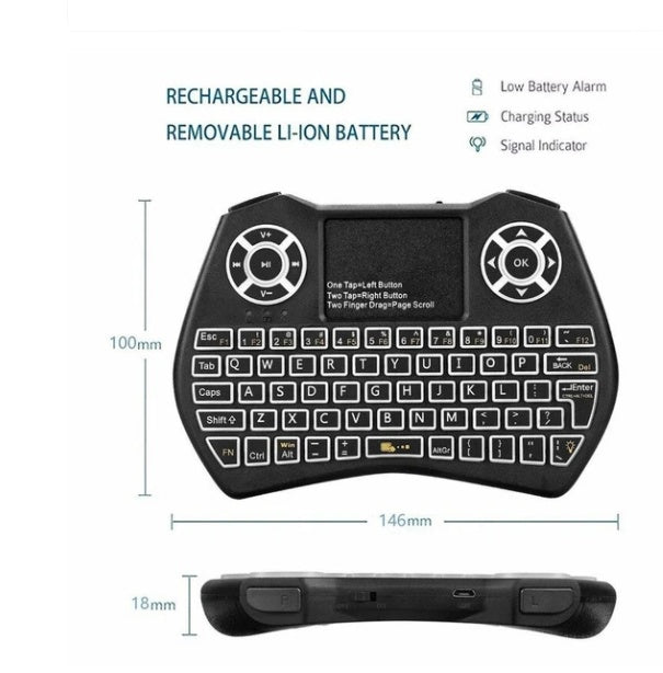 Mini Wireless Keyboard Flying Mouse Keyboard Supports Multi - language Keyboard - MyMobile