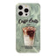 Mint Green Splash Ink Coffee Bracket Phone Case For iPhone 16 - MyMobile