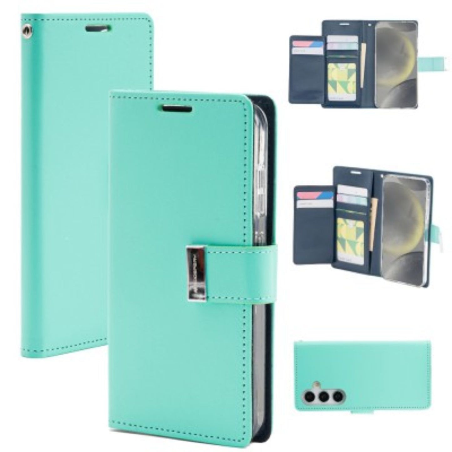 Mercury Rich Diary Case for Samsung Galaxy S25 Ultra-Mint MyMobile