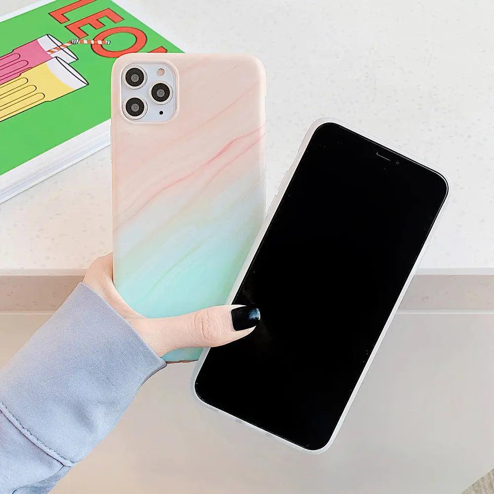 Mobile phone case gradient color marble For iPhone 11 - MyMobile