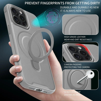 Mobile Phone Case Pivot Magnetic Attraction Rotation For iPhone 15 - MyMobile