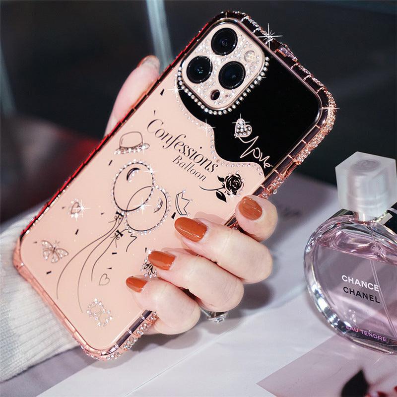 Mobile Phone Case With Diamond Metal Frame For iPhone 11, 12, 13, 14 - MyMobile