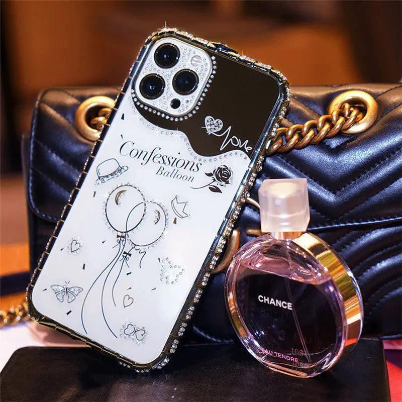 Mobile Phone Case With Diamond Metal Frame For iPhone 11, 12, 13, 14 - MyMobile