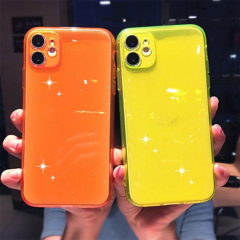 Mobile phone case with fluorescent powder - MyMobile