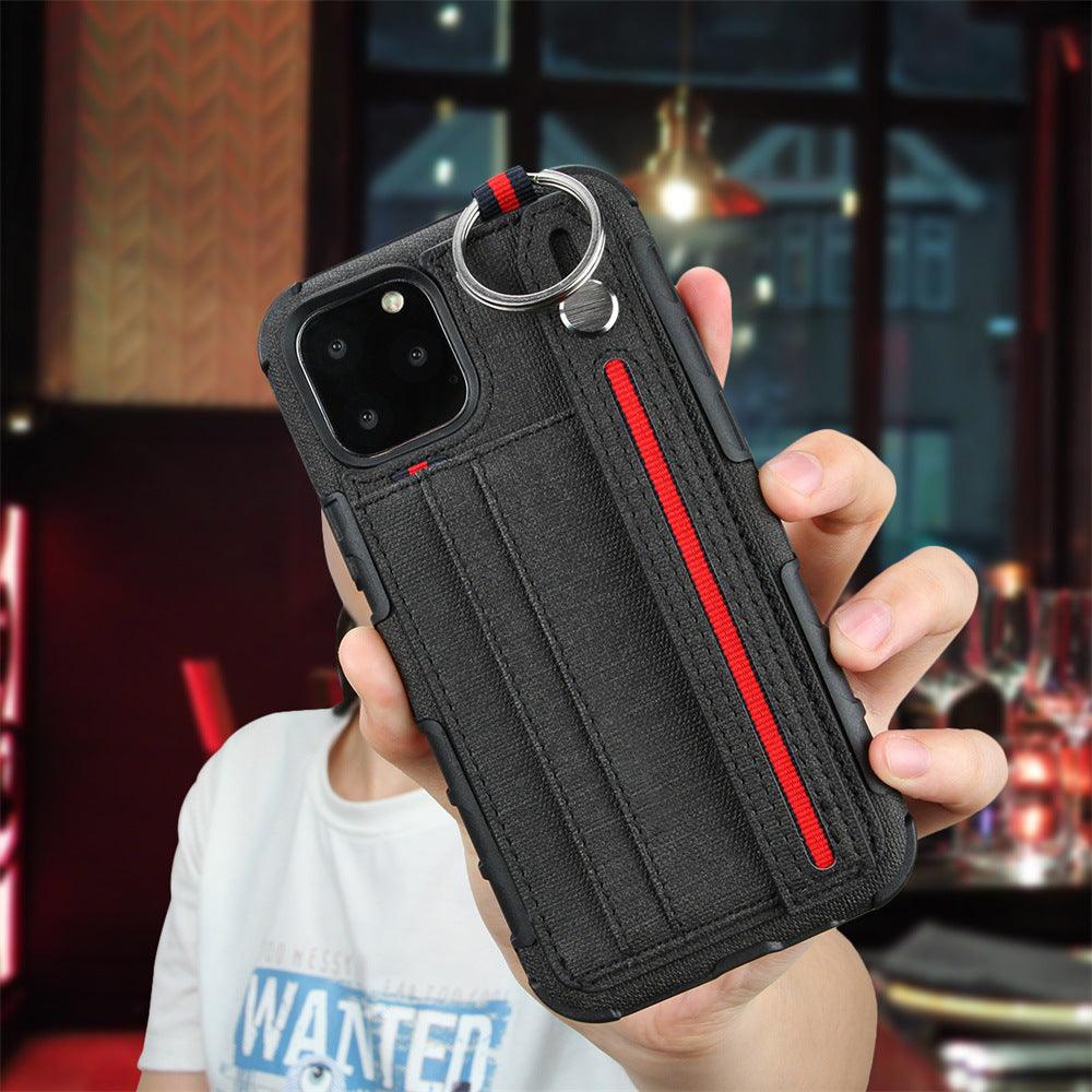 Mobile phone case with leather wrist strap - MyMobile