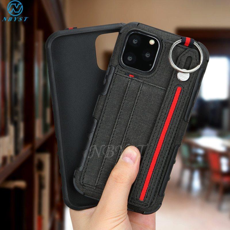 Mobile phone case with leather wrist strap - MyMobile