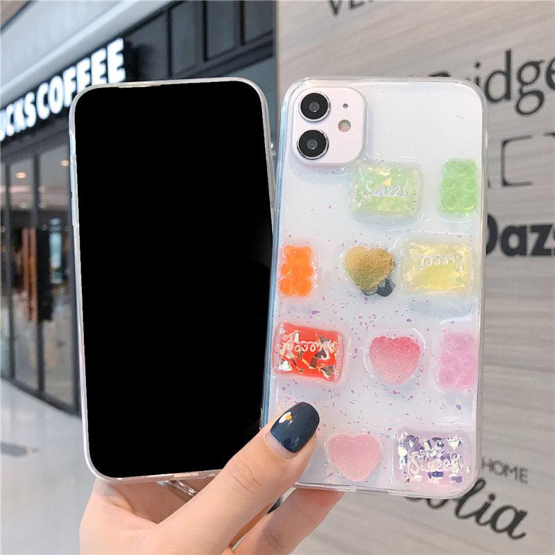 Mobile Phone Glue Candy Transparent Case For iPhone 11, 12 - MyMobile