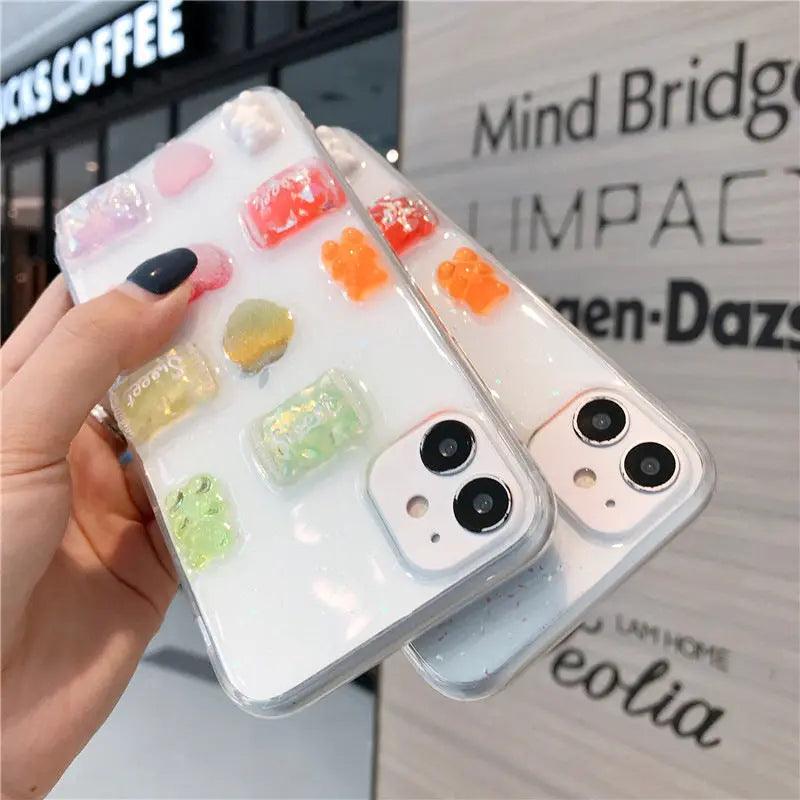 Mobile Phone Glue Candy Transparent Case For iPhone 11, 12 - MyMobile