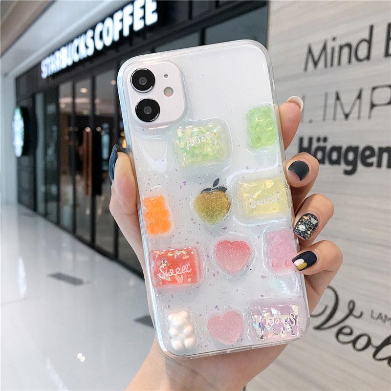 Mobile Phone Glue Candy Transparent Case For iPhone 11, 12 - MyMobile