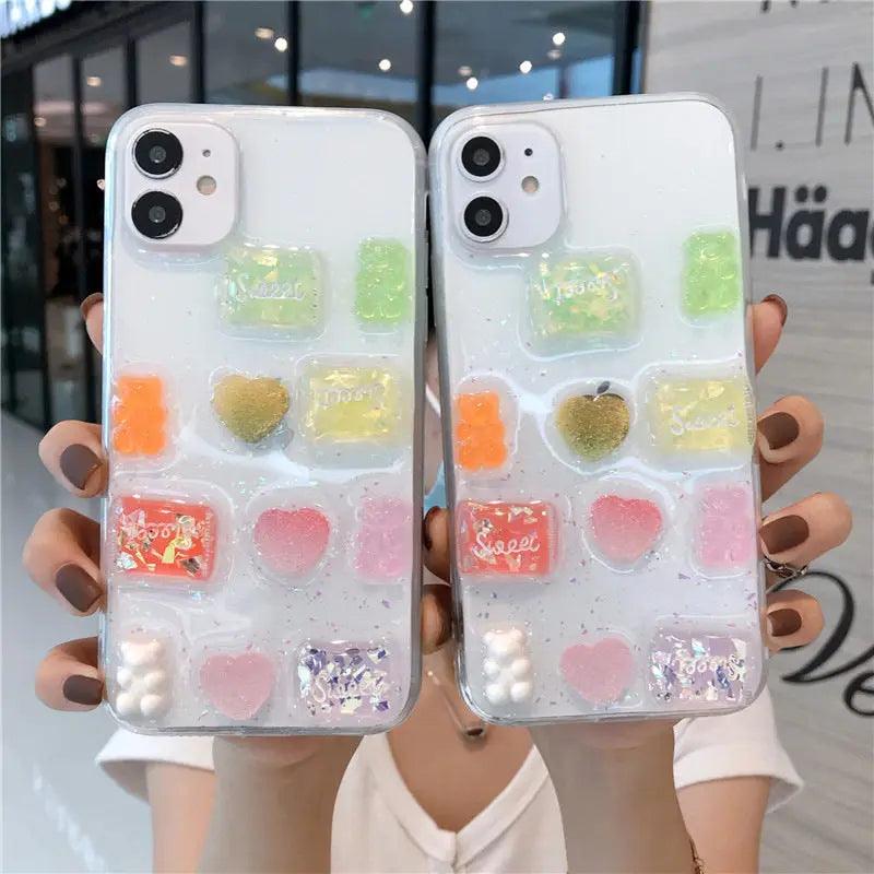 Mobile Phone Glue Candy Transparent Case For iPhone 11, 12 - MyMobile