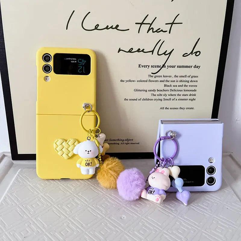 Mobile Phone Shell Doll Hair Ball Diamond Love - MyMobile