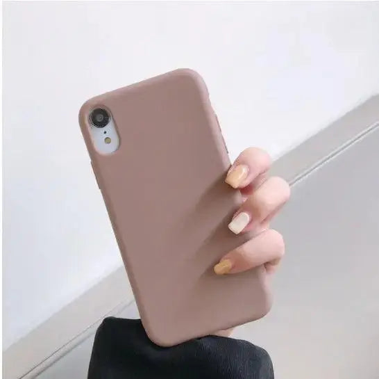 Mobile Phone Shell Frosted Silicone Solid Color Soft Shell Material - MyMobile