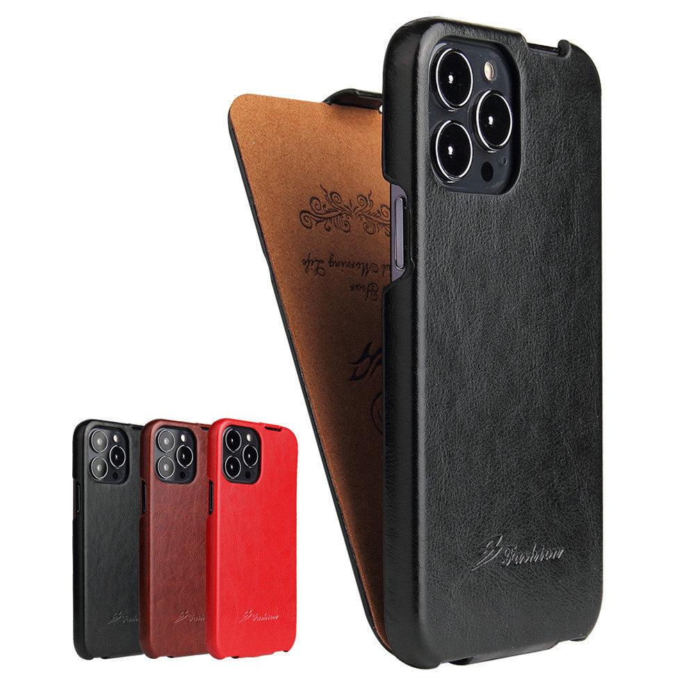 Mobile Phone Top And Bottom Flip Leather Case - MyMobile