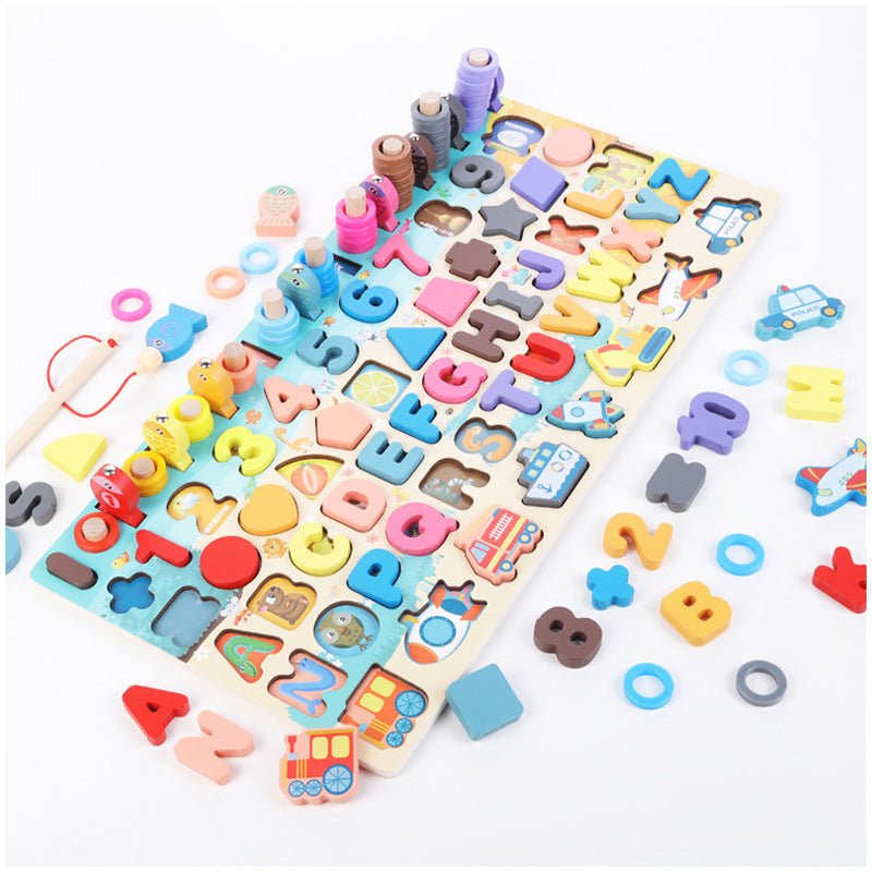 Montessori Educational Wooden Toys for Kids Montessori Toys Board Math Fishing Montessori Toys - MyMobile