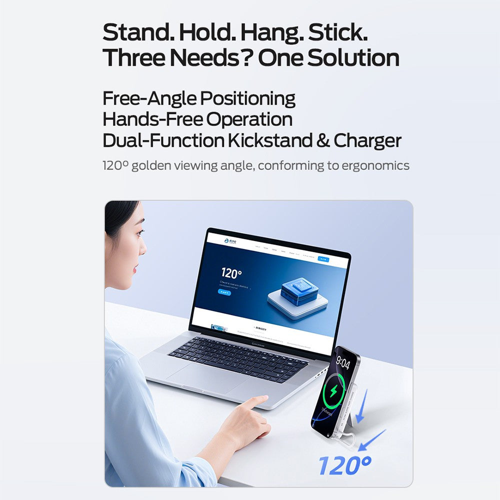 MOVE SPEED MSP16 Magnetic Wireless Charging Mobile Power Bank with Bracket 10,000mAh 22.5W (CCC Certified)