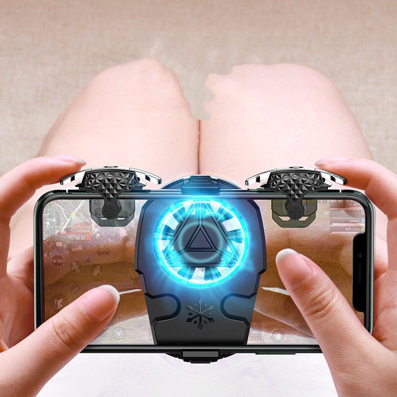 Multi - function Mobile Phone USB Game Cooler System Cooling Fan Gamepad Holder Stand Radiator for IPhone Huawei Samsung Phone - MyMobile