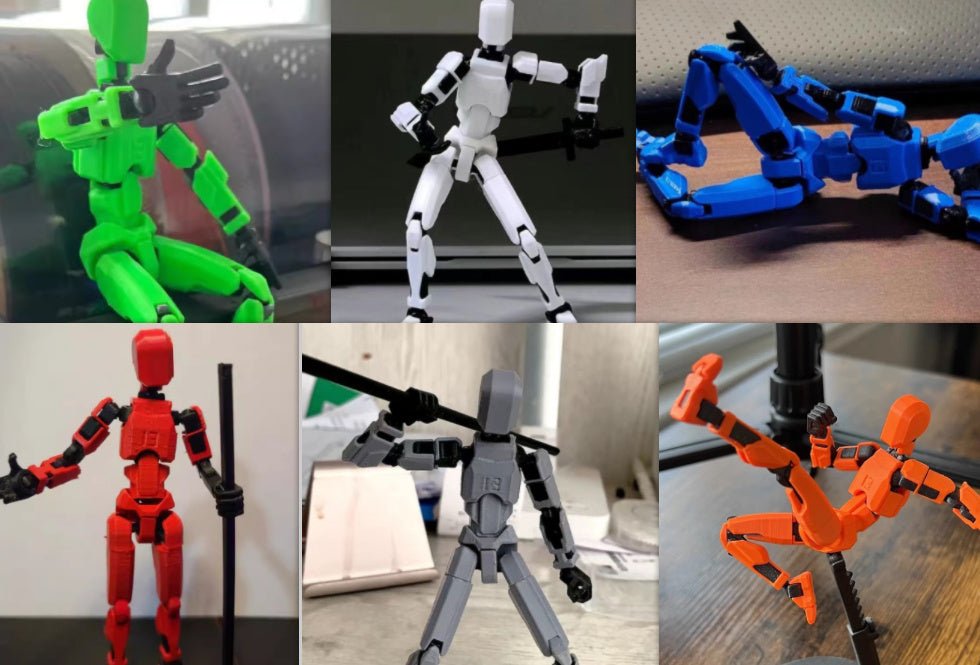 Multi - Jointed Movable Shapeshift Robot 2.0 3D Printed Mannequin Dummy Action Model Doll Toy Kid Gift - MyMobile