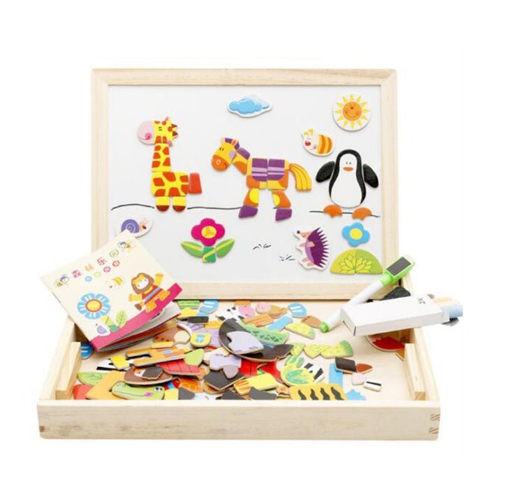 Multifunctional Magnetic Kids Puzzle Drawing Board Educational Toys For Children Gift - MyMobile